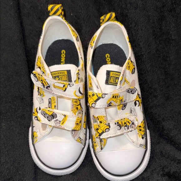 Converse Kids Yellow Construction Sneakers New* Sz 10 - Picture 5 of 10
